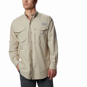 Columbia PFG Bonehead™ Långärmad Tröja Herr Khaki (AJVFQ3724)